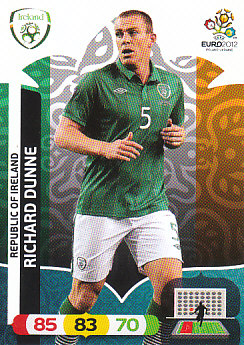 Richard Dunne Republic of Ireland Panini UEFA EURO 2012 #182